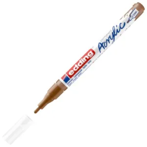 Marker akrilni EDDING E-5300 Fine okrugli vrh 1-2mm smeđi