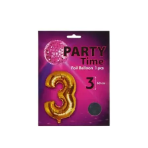 Balon 3 60cm srebrni