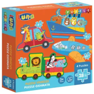 Puzzle LUNA Vozila 4u1