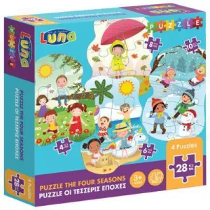 Puzzle LUNA Godišnja doba 4u1