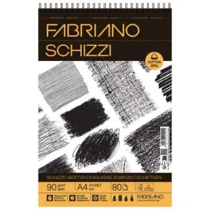 Blok za skiciranje FABRIANO New Sketch A4 spiralni uvez