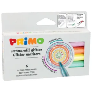 Flomasteri PRIMO Morocolor Glitter - 6/1