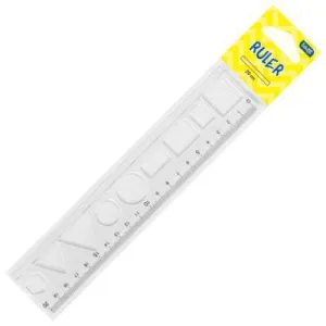 Linijar sa geometrijskim oblicima EDUCA 20cm