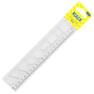 Linijar sa geometrijskim oblicima EDUCA 20cm