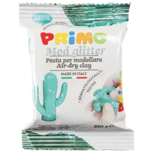 Masa za modeliranje PRIMO glitter zelena 250g