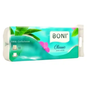 Toaletni papir BONI dvoslojni – 10/1
