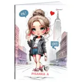Sveska CONNECT A Premium A5 HS1 sa ženskim motivima i gliterom
