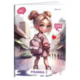 Sveska dikto CONNECT C Premium A5 sa ženskim motivima.