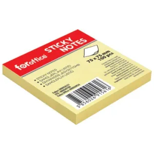 Post-it note blok FOROFFICE 75*75 100L - žuti