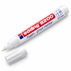 Marker za fuge EDDING E-8200 okrugli vrh 2-4mm bijeli